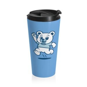 The Blondie Bear Stainless Steel Travel Mug — Winter Tumbler