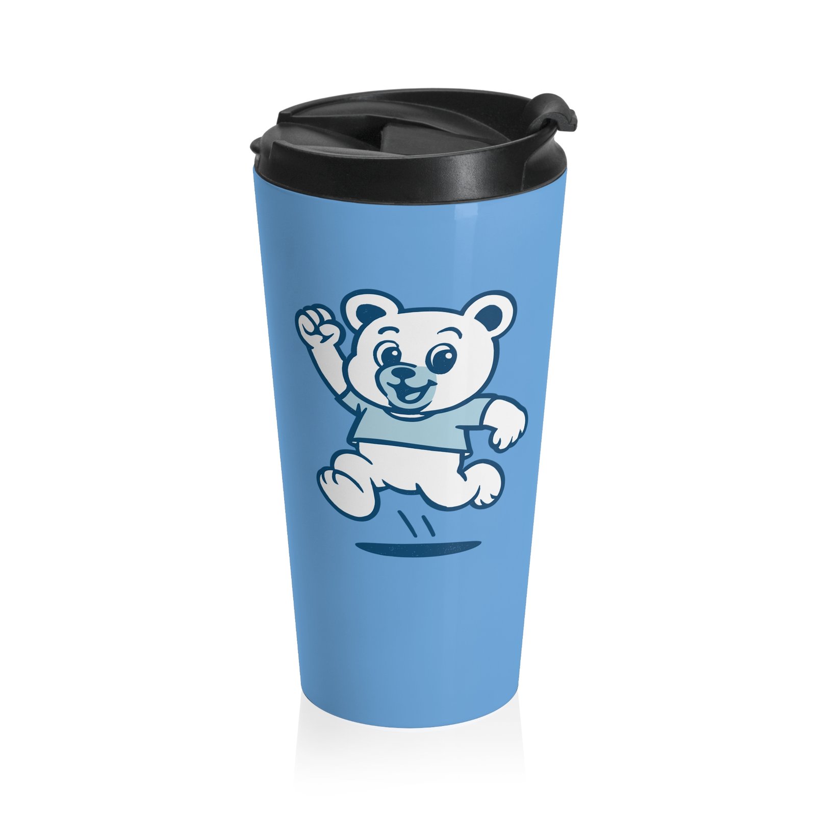 The Blondie Bear Stainless Steel Travel Mug — Winter Tumbler