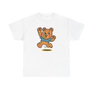 Copy of The Bloomie Bear Tee – Colorful and Cuddly on White