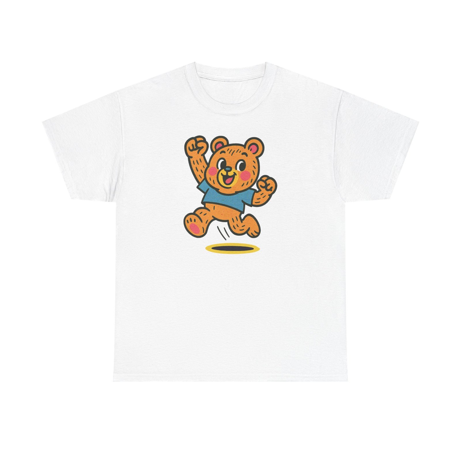 Copy of The Bloomie Bear Tee β Colorful and Cuddly on White